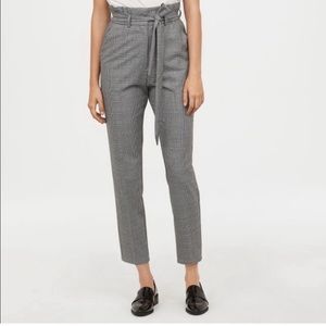 Paper Bag Glen Check Pants